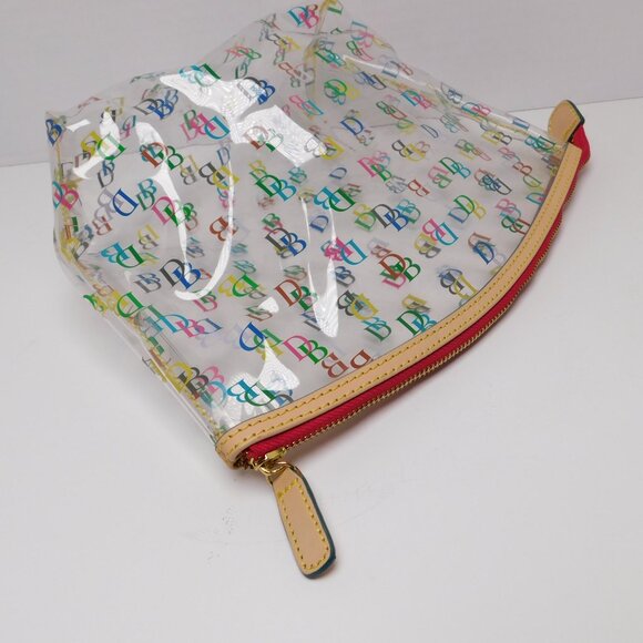 Dooney And Bourke Clear Signature Logo Cosmetic Bag (51825) - Picture 3 of 5